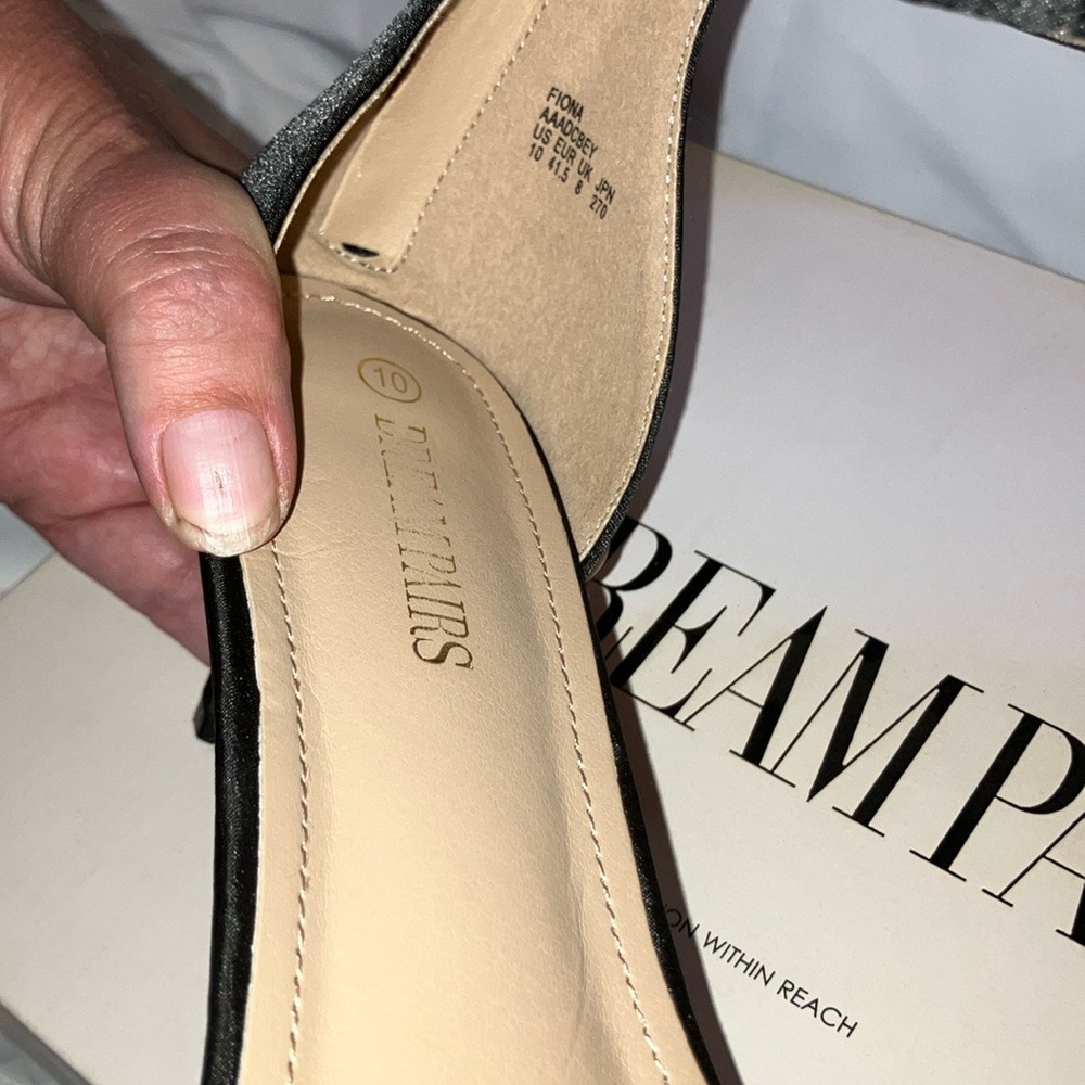Dream Pairs, black, size 10, NWB basically, only worn once to a wedding